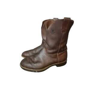 Georgia Boot Men's G5814 Carbo Tech Round Toe Leather Pull On Work Sz 11.5 D